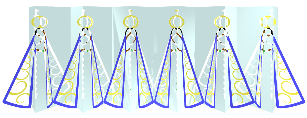 Our Lady Aparecida kirigami