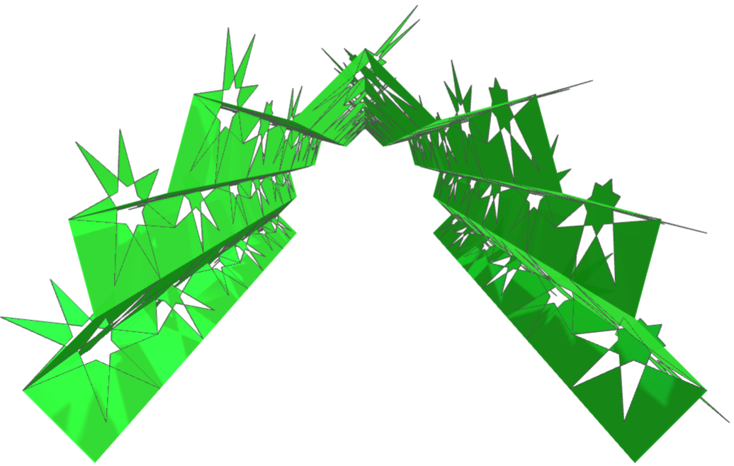 kirigami heptagonal
