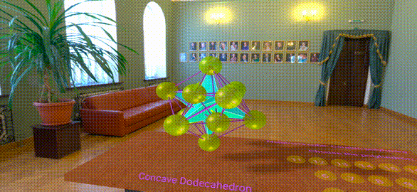 Sala Imersiva de RV dos poliedros não convexos