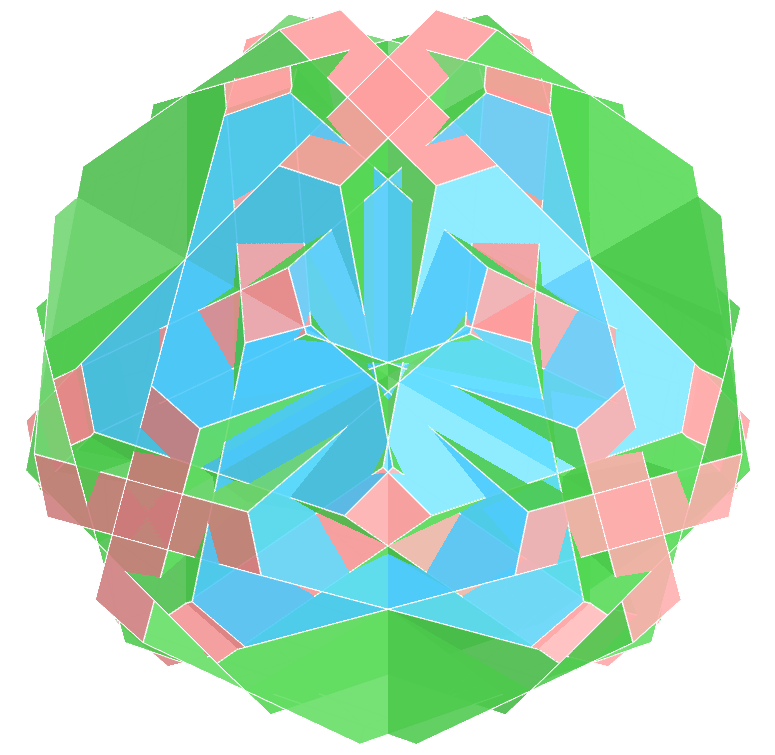 Dual do Deltaedro de Möbius composto
