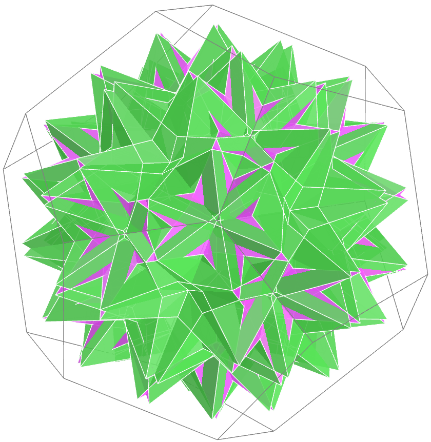 Rombicuboctaedro com pipas composto