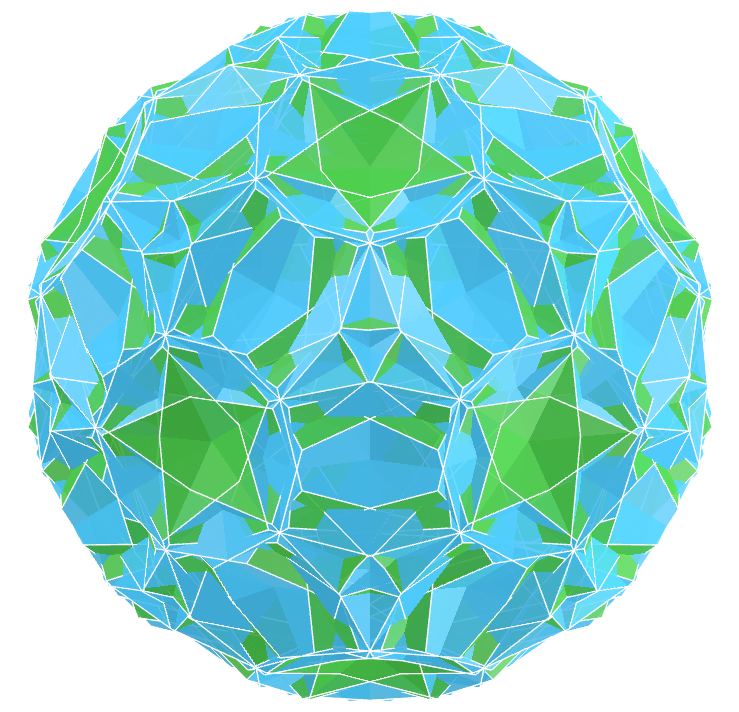Biscribed truncated octahedron compound