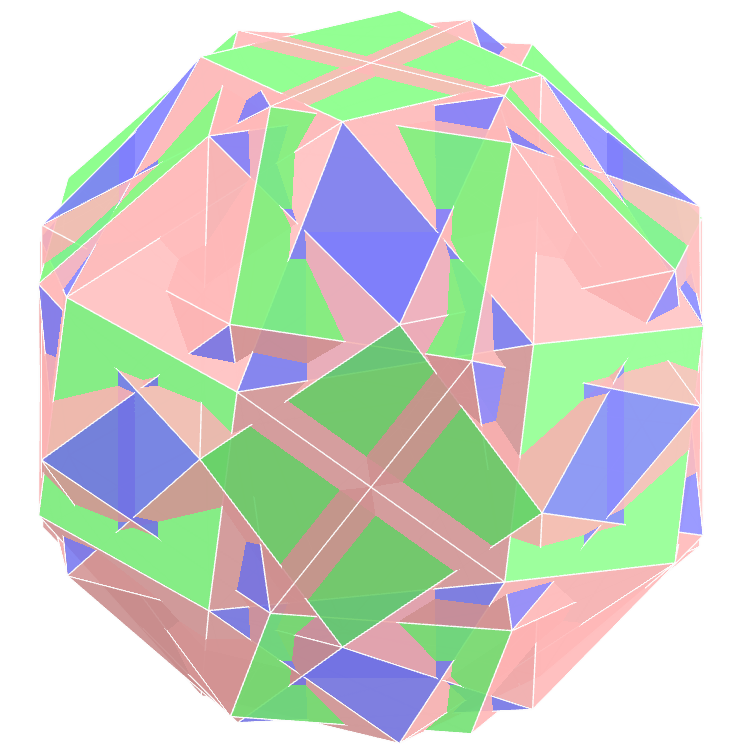 Biscribed snub cube compound