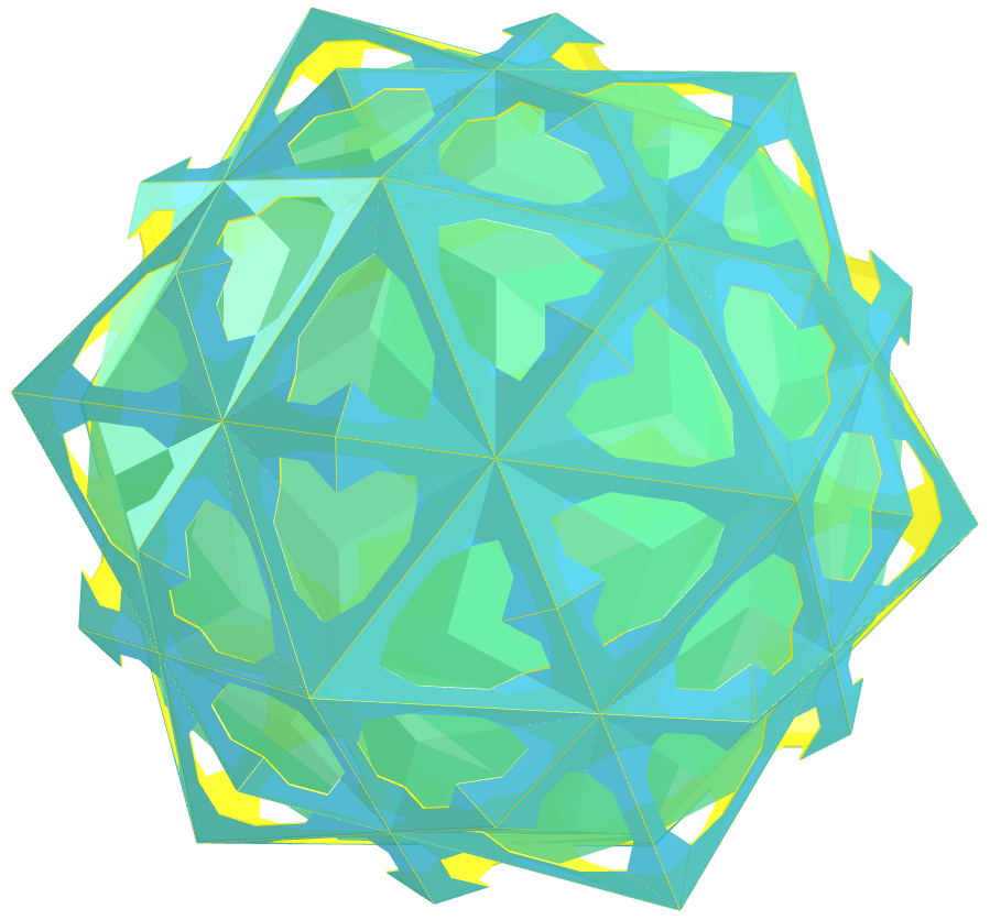 Medial deltoidal hexecontahedron