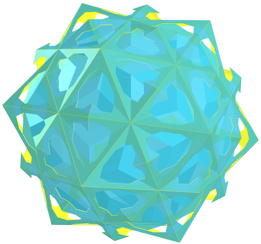 Medial deltoidal hexecontahedron