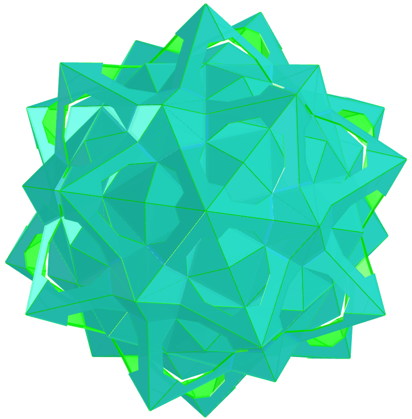 Medial icosacronic hexecontahedron