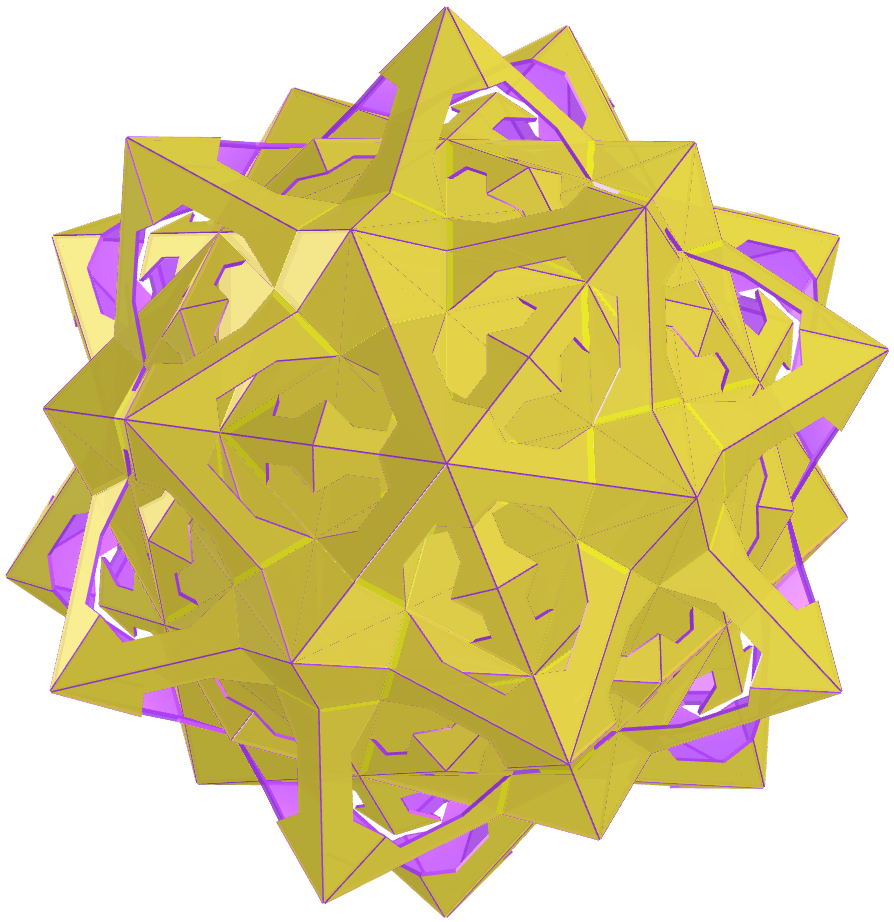 Medial icosacronic hexecontahedron