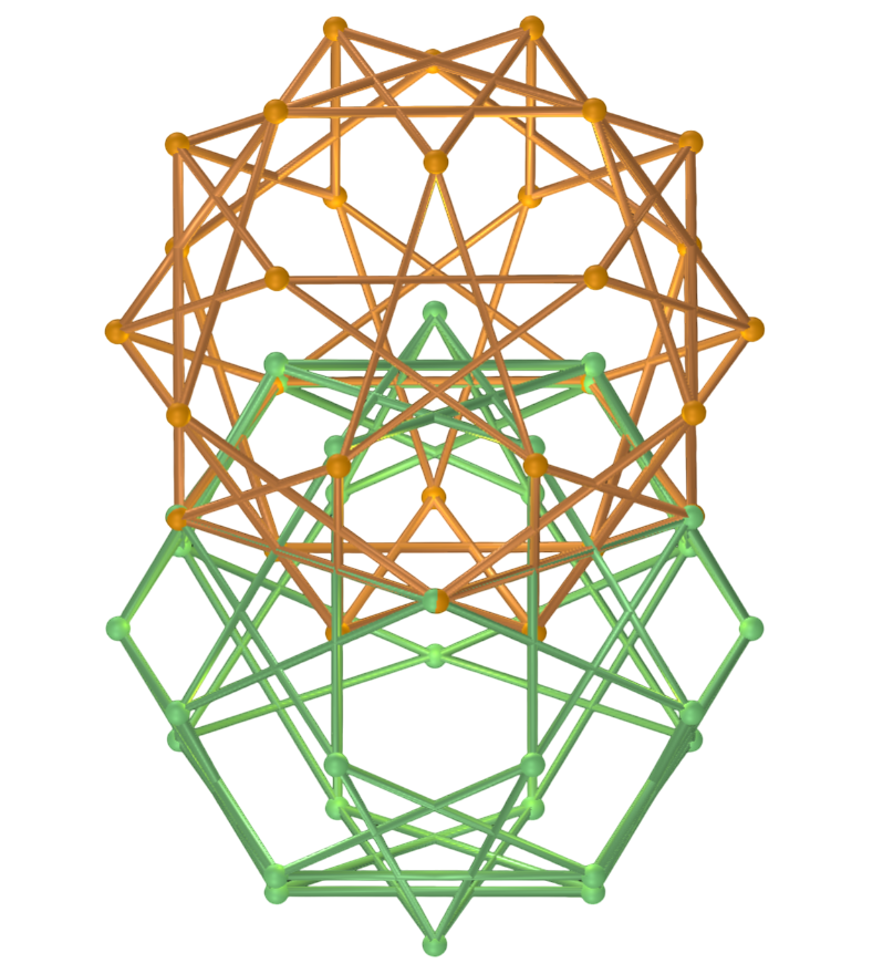 Vesica piscis com dodecadodecaedros