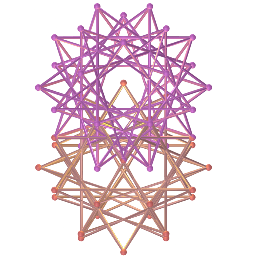 Vesica piscis com grandes icosidodecaedros