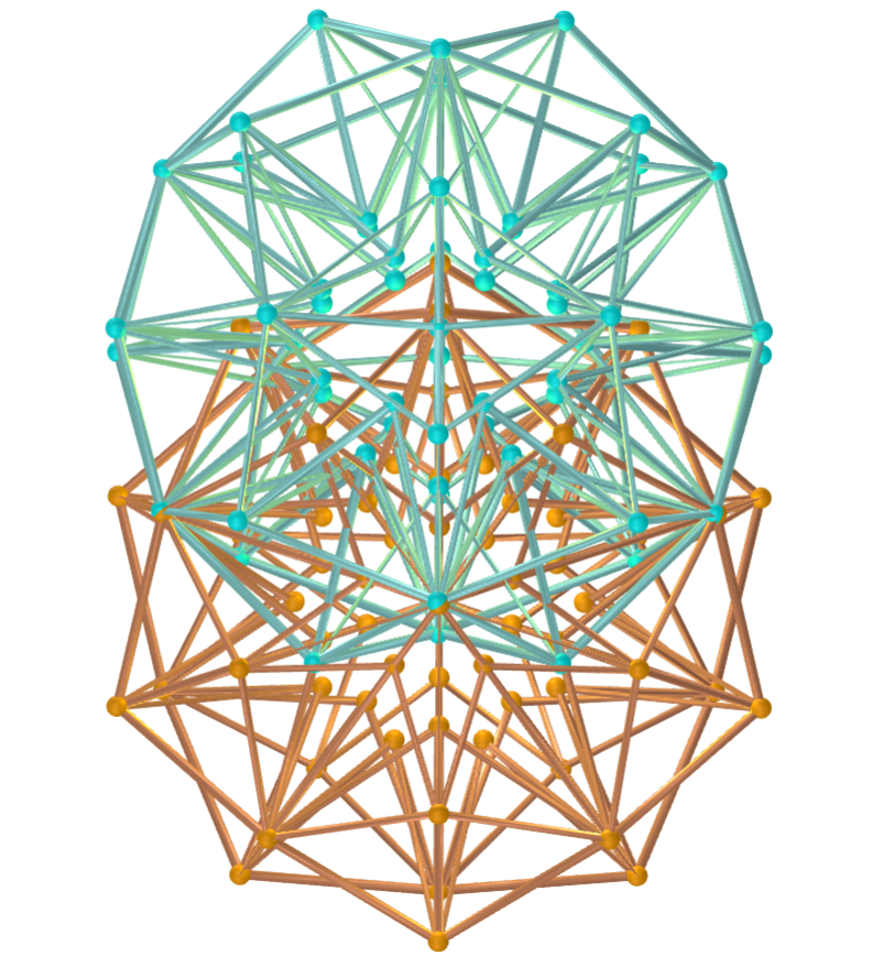 Vesica piscis com dodecaedros 10-akis de Möbius