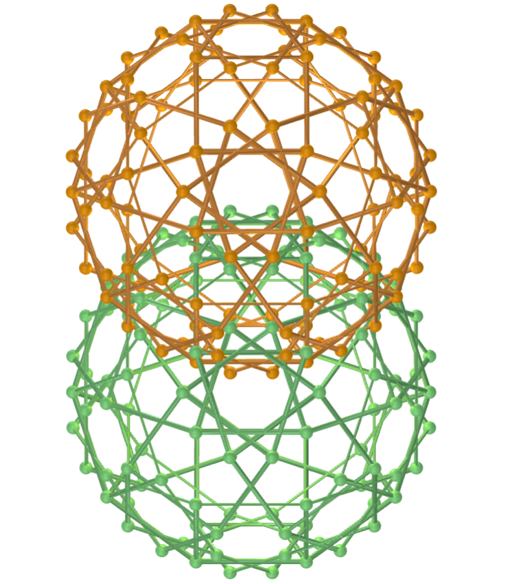 Vesica piscis com dodecadodecaedros truncados