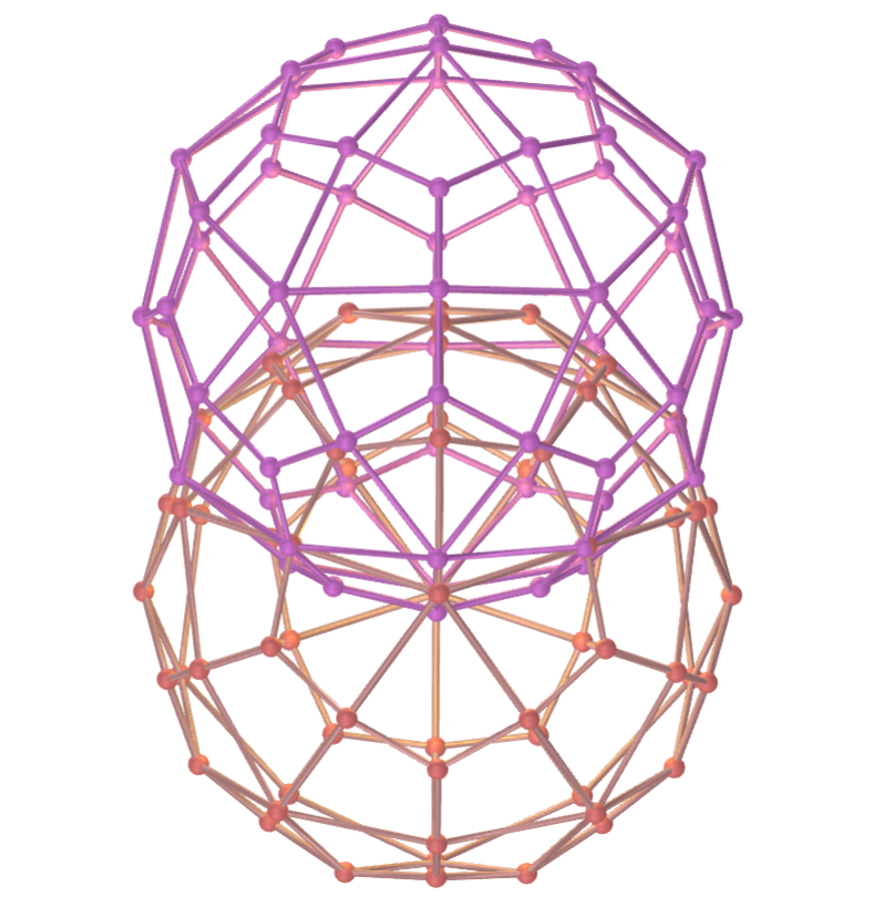 Vesica piscis com hexecontaedros deltoidais