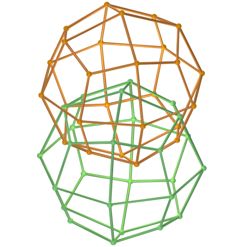Vesica piscis com icositetraedros deltoides