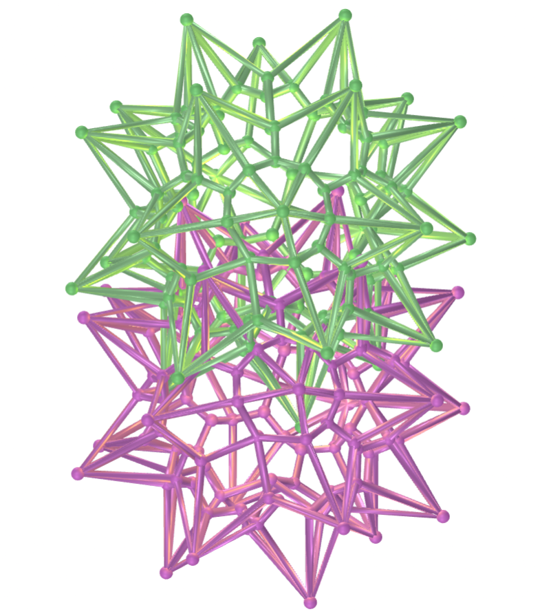 Vesica piscis com cubos snub de pipas