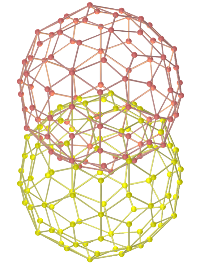 Vesica piscis com dodecaedro truncado combinado