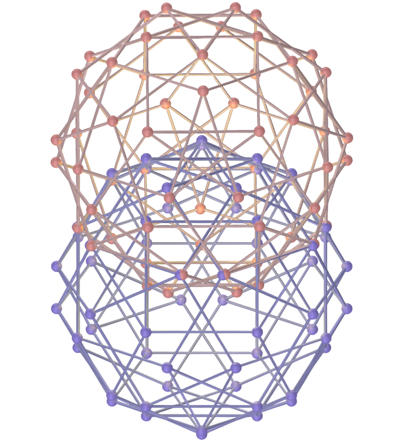 Vesica piscis com rombidodecadodecaedros