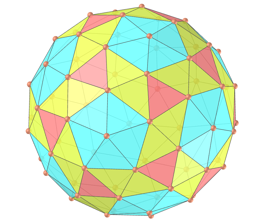 Biscribed pentakis snub dodecahedron