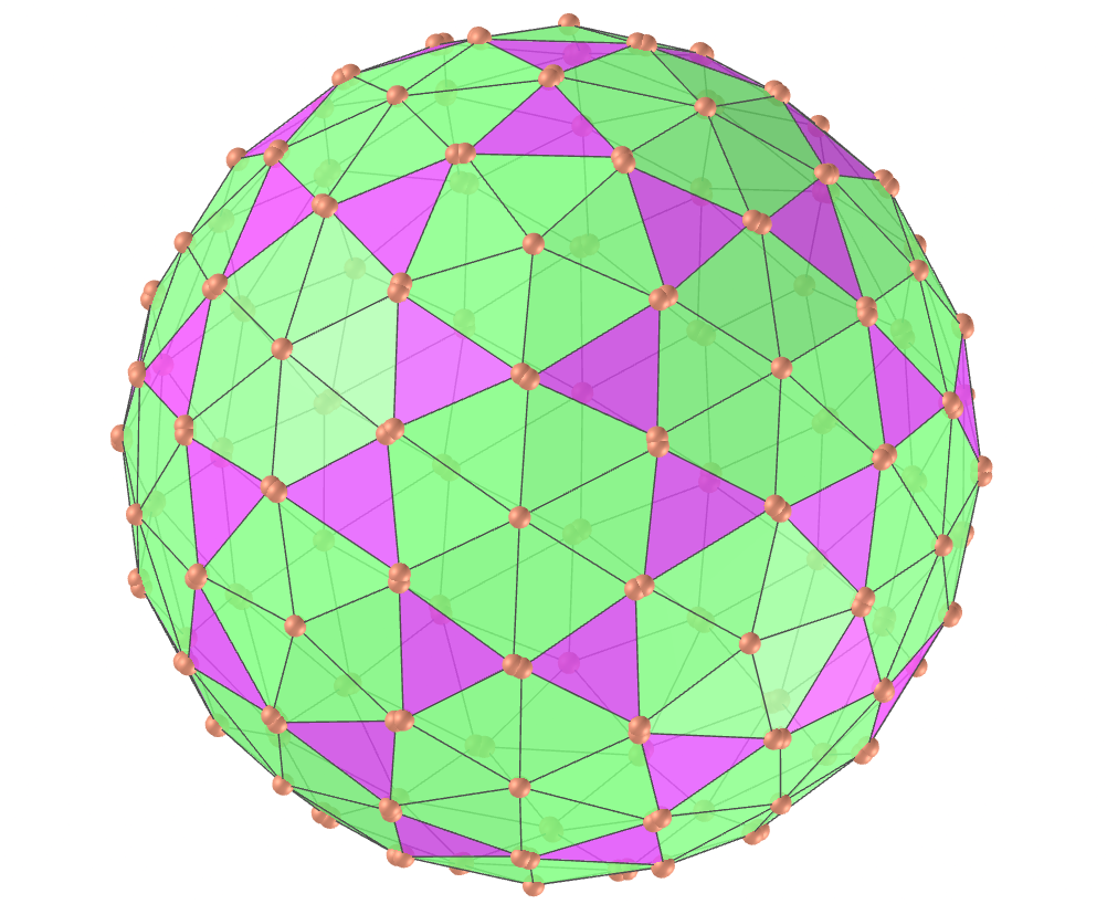 Biscribed propellor pentakis dodecahedron