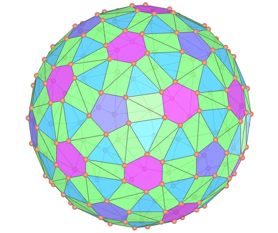 Biscribed snub truncated icosahedron
