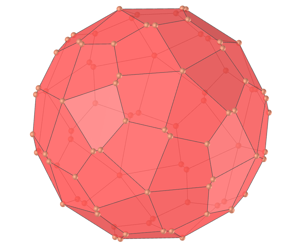 Biscribed pentagonal hexecontahedron