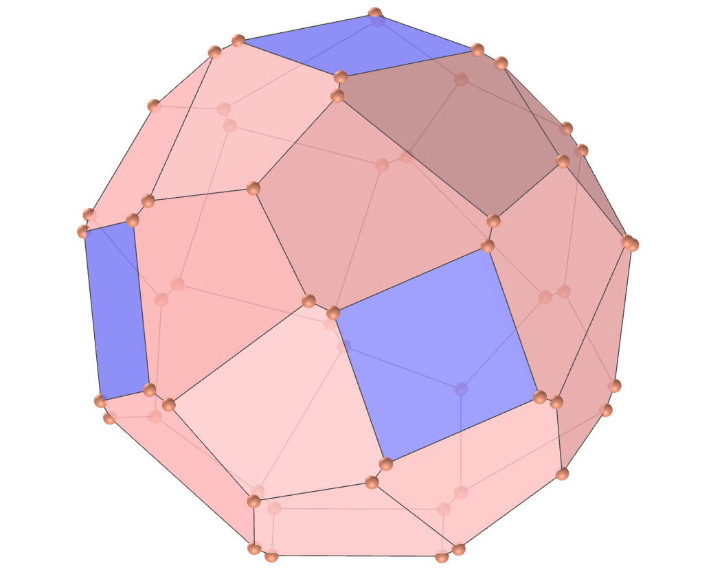 Biscribed hexpropellor cube