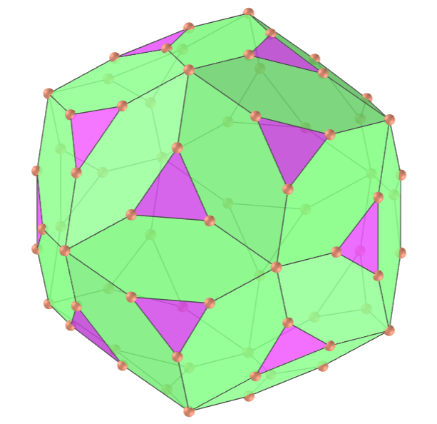 Chamfered icosahedron