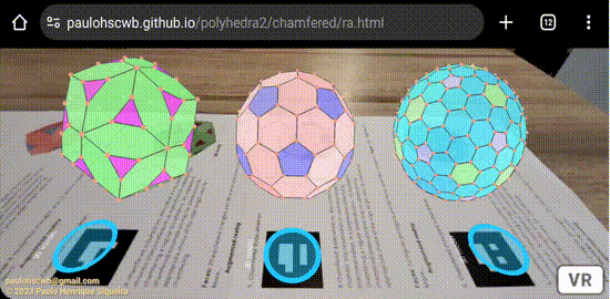 Realidade Aumentada para poliedros chanfrados