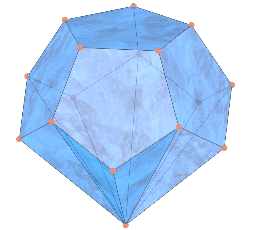Dodecaedro truncado de diamante