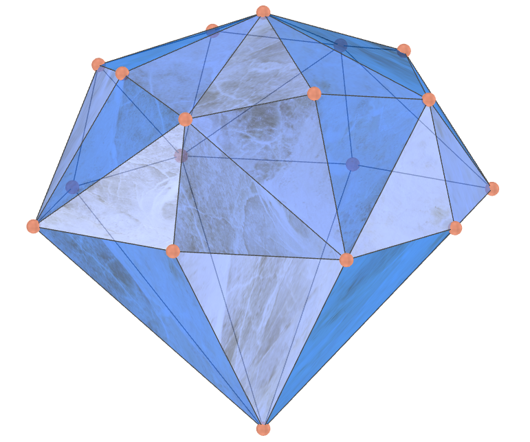 Dodecaedro disdiakis truncado de diamante