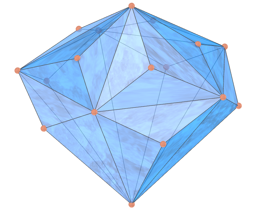 Icosaedro triakis truncado de diamante