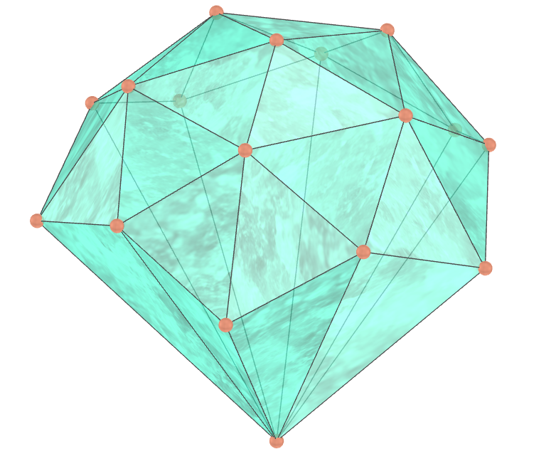 Diamond truncated pentakis dodecahedron