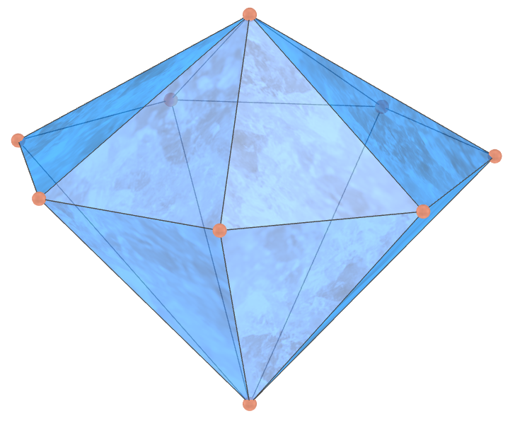 Dipirâmide heptagonal de diamante