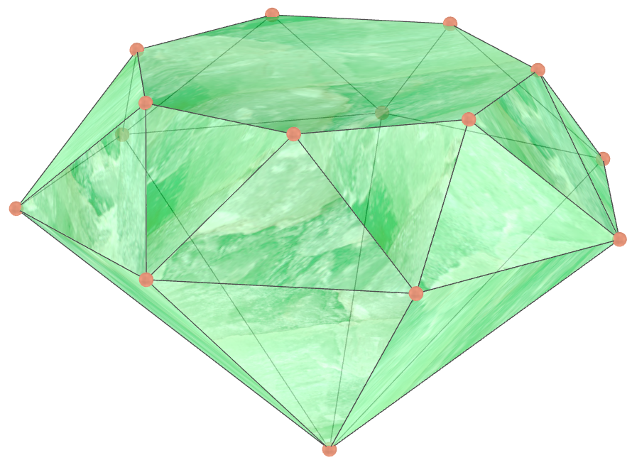 Antiprisma heptagonal de diamante