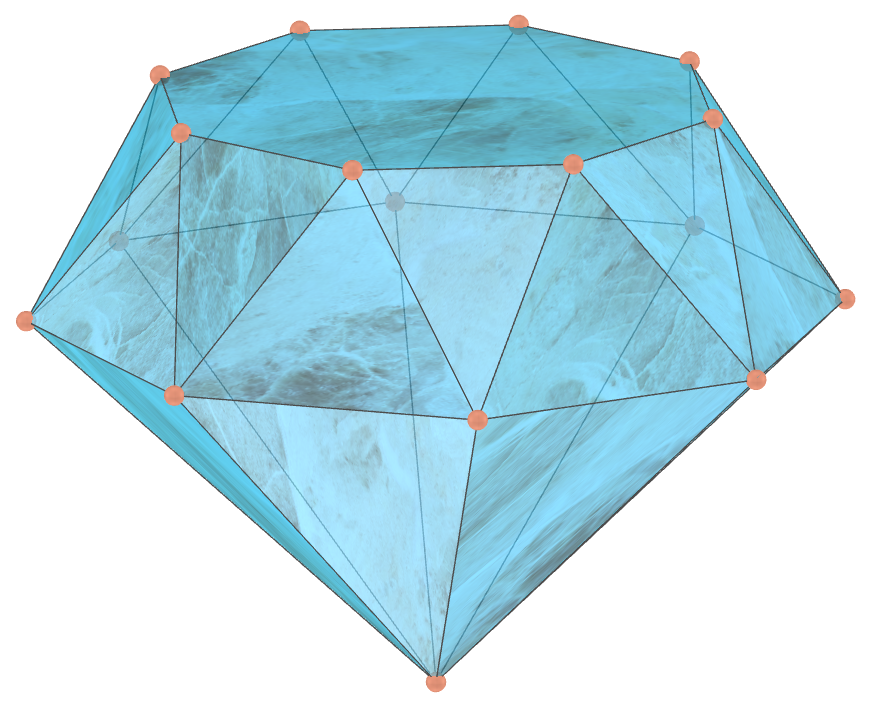 Antiprisma octogonal de diamante
