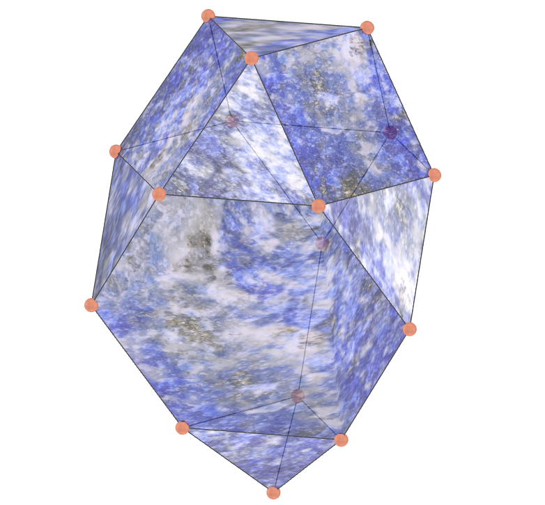 Diamond augmented truncated tetrahedron