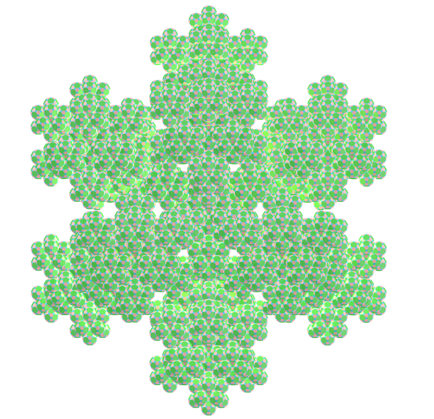 Truncated icosidodecahedron fractal