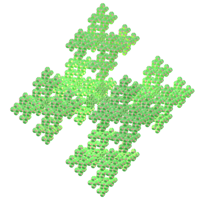Truncated octahedron fractal