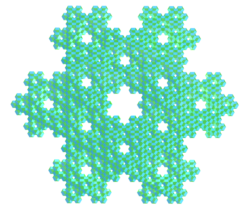 Mosely snowflake - Cuboctahedron