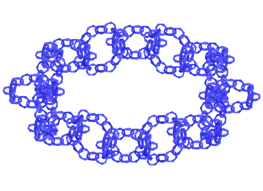 Hexagonal antiprism-trapezohedron toroid fractal