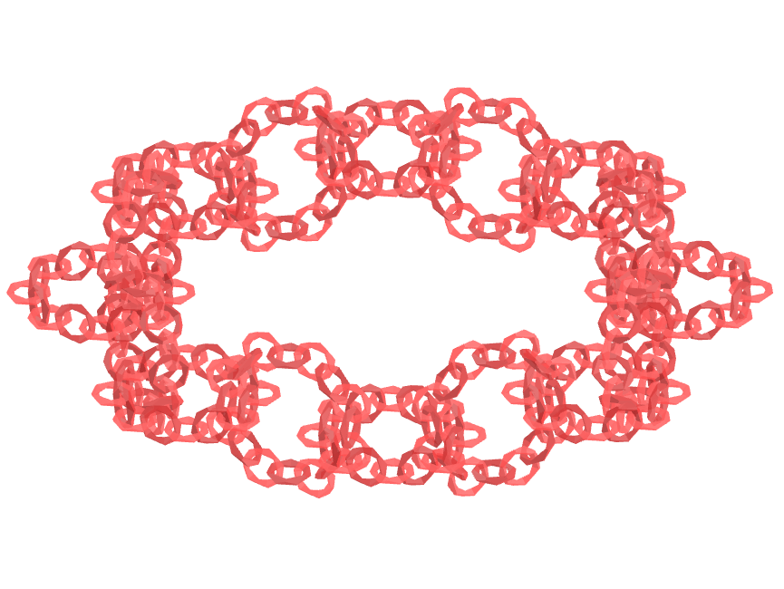 Fractal do toróide trapezoedro hexagonal