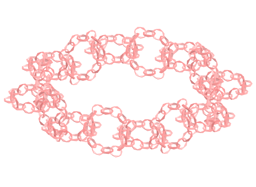 Fractal do toróide hexagonal trapezoedro-antiprisma
