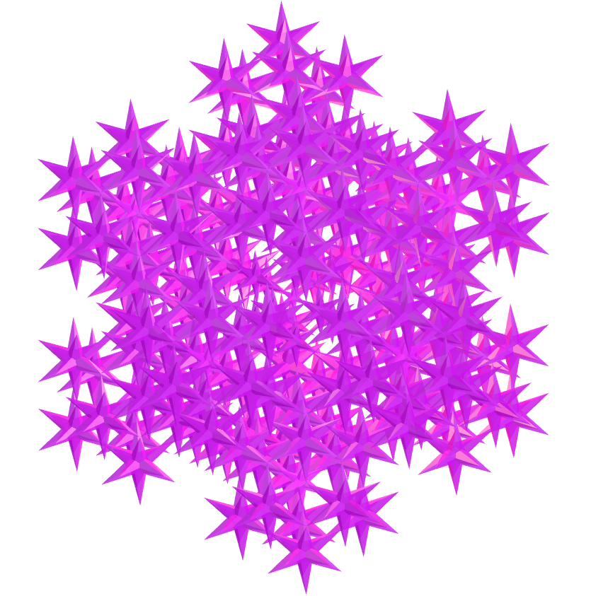 Fractal do icosaedro triâmbico medial