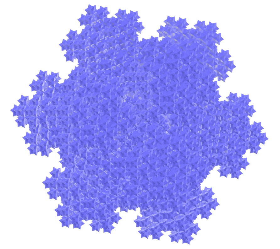 Medial rhombic triacontahedron fractal
