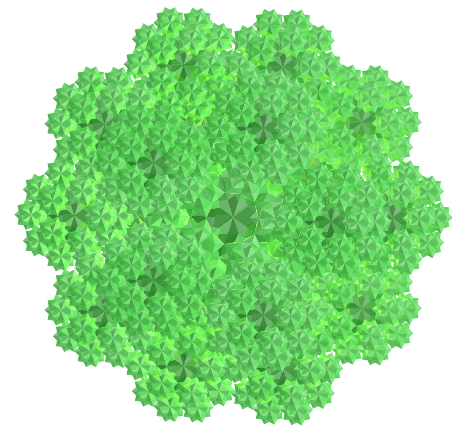 Rhombicosacron fractal