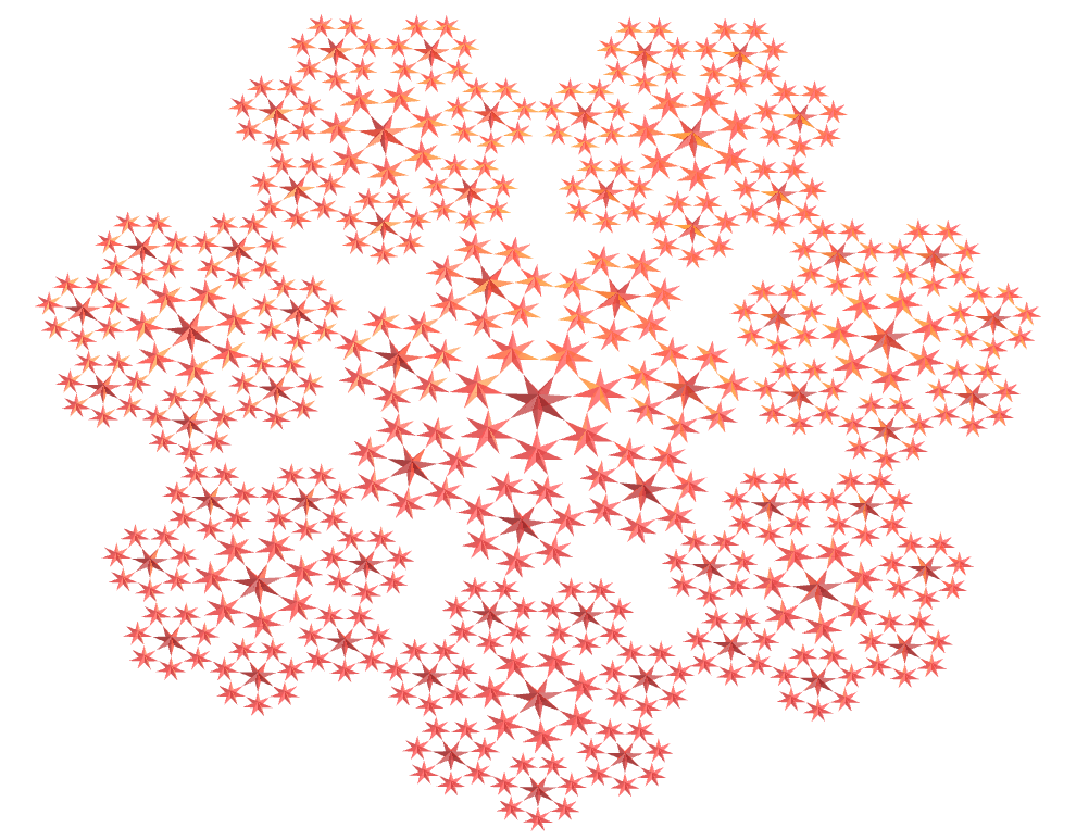 Heptagrammic dipyramid fractal