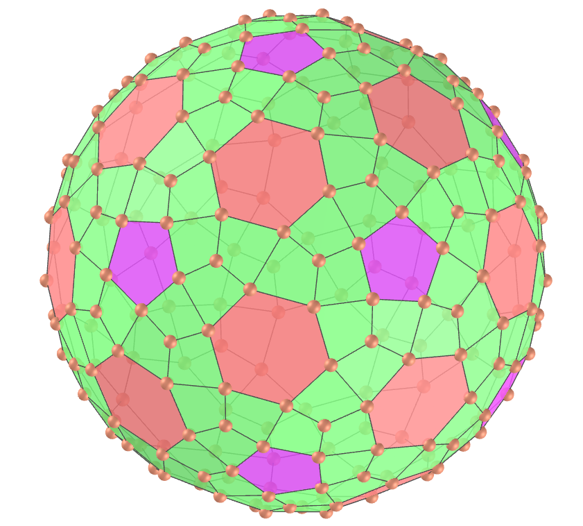 Propellor truncated icosahedron