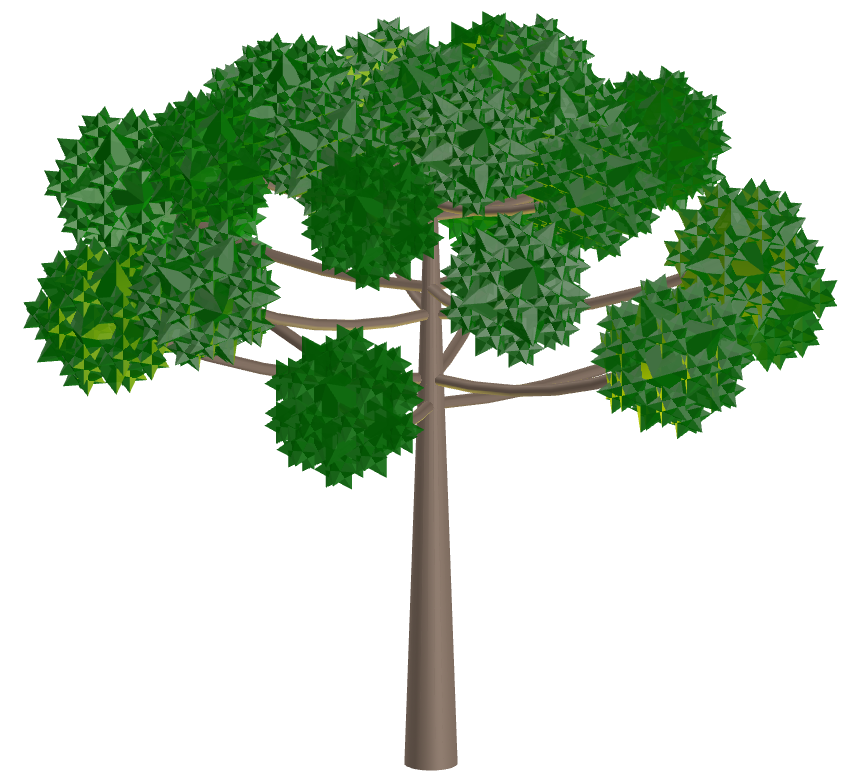 Araucaria with Small Stellated Dodecahedron