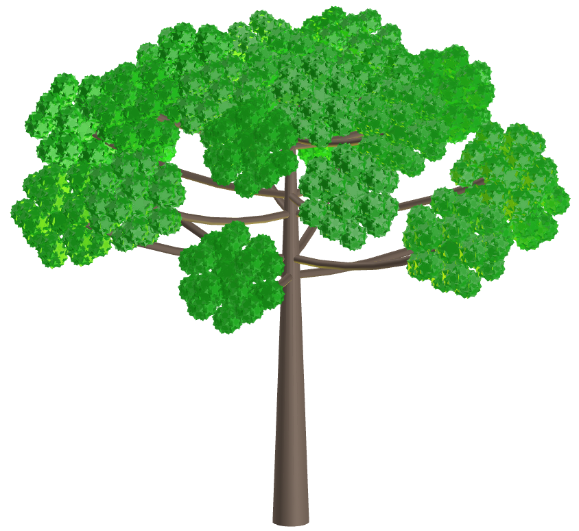 Araucaria with Inverted Snub Dodecadodecahedron