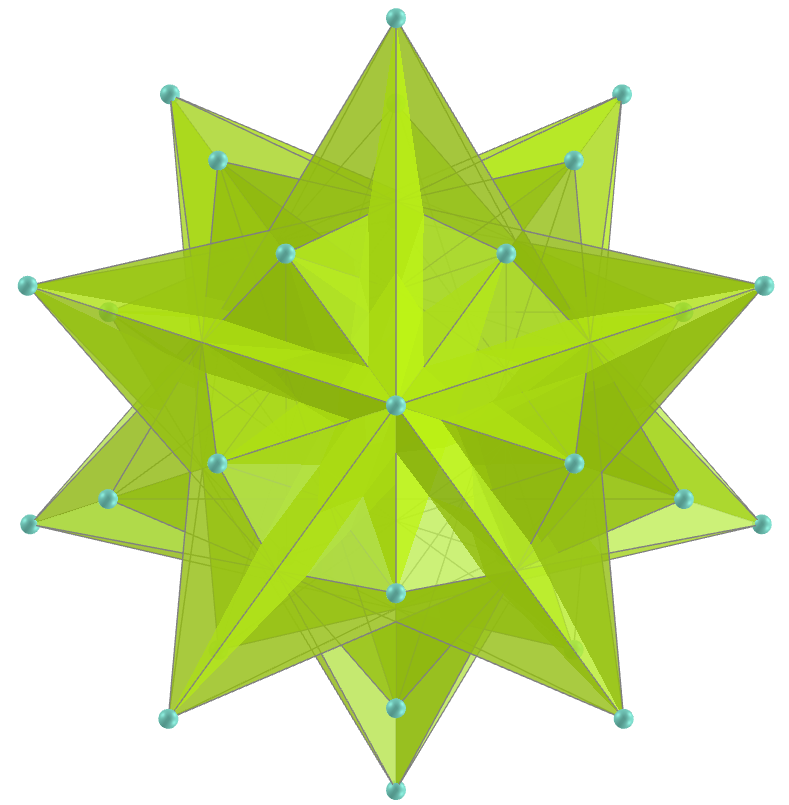 Excavated great stellated dodecahedron
