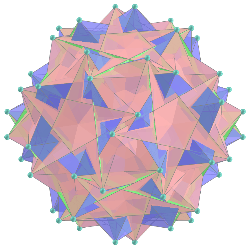 Excavated inverted snub dodecadodecahedron